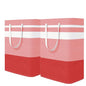 2-Pack Foldable Laundry Basket,Large Laundry Baskets with Handles,Waterproof Laundry Hamper,Collapsible Laundry Hampers for Clothes Organizer 80L (Red) - color: Red