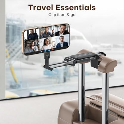 OMOTON TP02 360°Rotating for MagSafe Tripod, Adjustable Aluminum Magnetic Phone Tripod for iPhone 17/16/15/14 Pro Max Air, Foldable Cell Selfie Stick Fits Vlog, Gym, Travel Essentials, Black& Black - color: 8-Black& Black