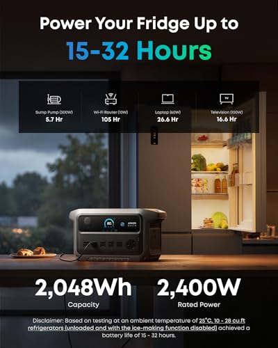 Anker SOLIX C2000 Gen 2 Portable Power Station with Alternator Charger, 2,400W (Peak 4,000W) Solar Generator, Full Charge in 58 Min, 2048wh LiFePO4 Battery Compatible with 99% of RVs and Gas Vehicles - style: Alternator Charger+C2000 Gen 2