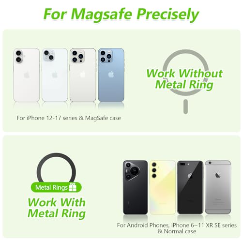Magnetic Golf Cart Phone Holder Compatible with MagSafe iPhone and Android Fits EZGO, Club Car, Yamaha, Icon, Golf Cart Accessories Valentines Day Gifts for Him Men Women Golfers