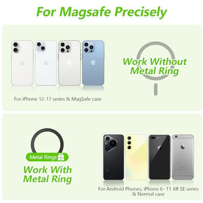 Magnetic Golf Cart Phone Holder Compatible with MagSafe iPhone and Android Fits EZGO, Club Car, Yamaha, Icon, Golf Cart Accessories Valentines Day Gifts for Him Men Women Golfers