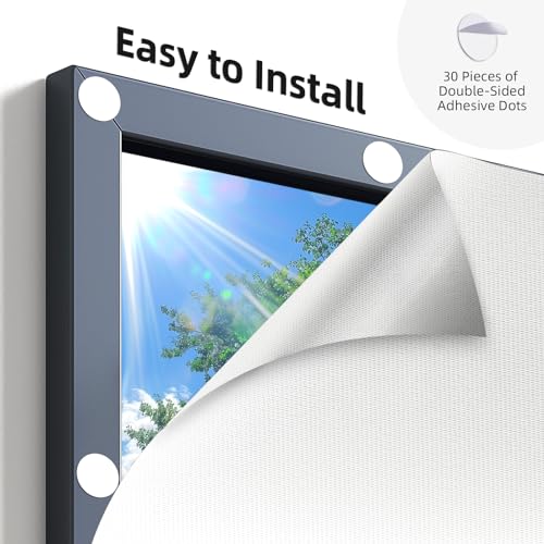 DUOFIRE Blackout Curtains for Bedroom 40" x 57", Portable Window Blackout Blinds No Drill Room Darkening 100% Black Out Shades Temporary Black Out Window Cover for Nursery Travel RV (Silver-Silver) - size: 57"W x 40"H