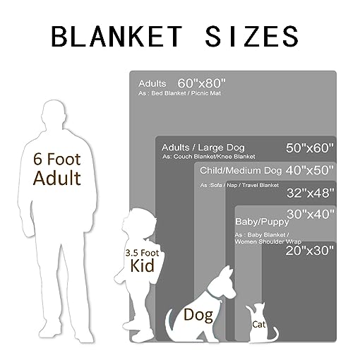 Personalized Dog Blanket, Customized Pet Blankets with Name Picture, Throw Blanket for Small Medium Large Dog Puppy Cat - color: D-grey
