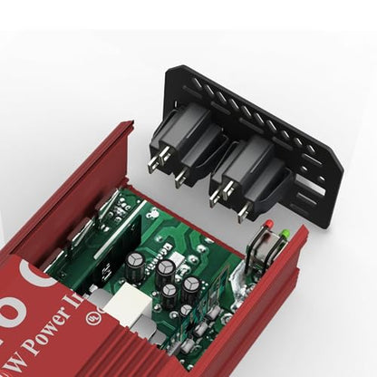 Pro Chaser 400W Vehicle Power Inverter - 12V DC to 110V AC Car Converter, Dual AC Outlets, USB-A QC 18W & USB-C PD 65W Ports, Road Trip Charging Companion with Replaceable in-Line Fuse