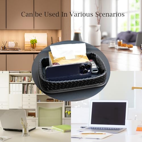 Car Dashboard Storage Box Loose Items Organizer - Suitable For Car, Office, Living Room, Dining Room And Other Scenarios (black a) - color: black a