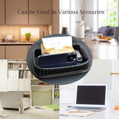 Car Dashboard Storage Box Loose Items Organizer - Suitable For Car, Office, Living Room, Dining Room And Other Scenarios (black a) - color: black a