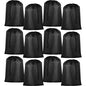 Woanger 12 Pack 28 x 45 Inch Extra Large Laundry Bags Bulk Washable Travel Laundry Bag with Drawstring Closure Large Dirty Clothes Organizer for College Dorm Home Hotel Camping(Black) - color: Black