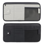 panthra 2pcs Car Visor Organizer, Sun Visor Organizer, Sunvisor Soft Leather Surface Eyeglasses Note Card Holder Car Storage Bag Suitable for Most Vehicles, Suv and Trucks Keep Clean (Black+Gray)