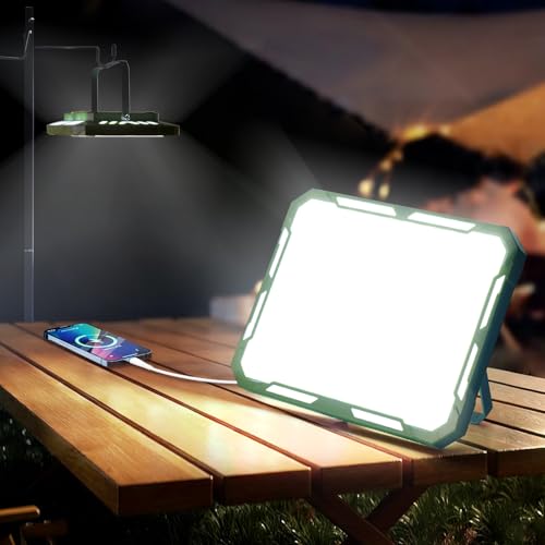 Camping Lantern Rechargeable Camping Lights 60W,3000LM, 6 Modes, Waterproof Camping Essentials with 5 Magnetic Bases, for Emergency, Power Outages, Tent, Hiking, Car Repair, Fishing - size: Large