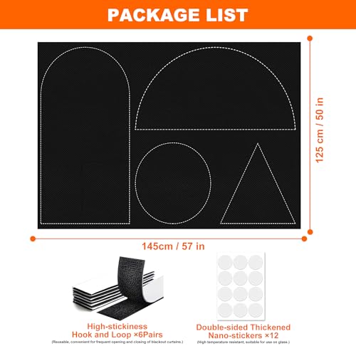 Blackout Curtains for Bedroom Portable Window Blinds Cover Adhesive Thermal Blackout Blinds No Drill Guard Blind for Window Shades Temporary Room Darkening Shades for Skylight RV Dorm(69" x 57") - size: 69" x 57"