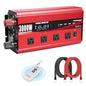 Cantonape 3000W Power Inverter 12V to 110V/120V DC to AC with LCD Display, Remote Controller 4 x AC Outlets and 4 x 3.1A USB Car Adapter for Car Truck Boat RV Solar System - size: 3000W-12V