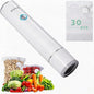 Handheld Vacuum Sealer for Food Storage – Portable & Rechargeable, Easy One-Hand Automatic Operation, 1 Vacuum Sealer + 30 Food Reusable Bags