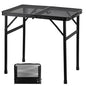 GREGIN Camping Table with Mesh Desktop, Lightweight & Portable Small Folding Grill Table, Height Adjustable Metal Outdoor Table for Camp, Cooking, BBQ, RV, Picnic-2 FT Black - size: S: 23.62"L x 15.75"W x 10.6"H/22"H