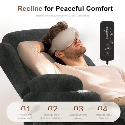 Reclining Loveseat, 55.1" RV PU Leather Wall Hugger Recliner Love Seats Sofa with Charging Station, Removable Armrest, Cup Holder, Double Recliners Couch, Manual Love Seat for Living Room - color: Fabric Gray, size: Hera - Loveseat