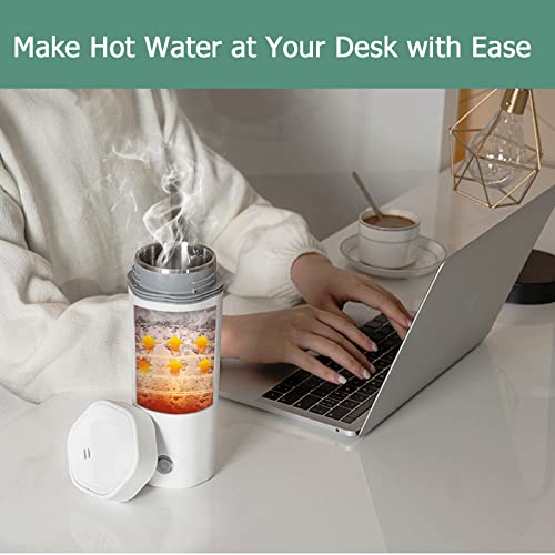 Electric Travel Kettle, Portable Electric Kettle, Mini Hot Water Boiler, Small Travel Tea Kettle Fast Boiling Water, One Cup Hot Water Maker, 350ml-White - color: Whit-350ml