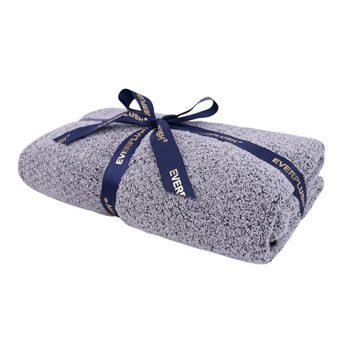 Everplush Diamond Collection Extra Large Bath Sheet Towel – 1 PK, Super Soft & Highly Absorbent, Quick-Drying & Oversized, Perfect for Bathroom, Pool, Swimming Use (Grey, 35" x 66" 1PK) - color: Grey, size: (Pack of 1) Bath Sheets (35 x 66 in)