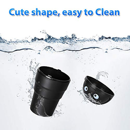 trasgo for Car Cup Holder Trash Can Small Mini Trash Can Car Office Household Trash Can (Black)