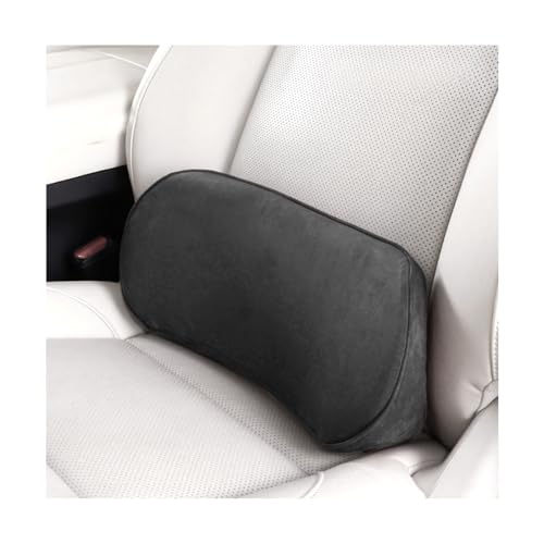 Osilly Car Lumbar Support Pillow, Memory Foam Comfortable Vehicle Seat Lower Back Support Cushion, Back & Sciatica Pain Relief Automotive Interior Driver Seat Pad, Universal for SUV RV Truck (Black) - color: Black