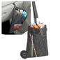 High Road TrimTrash Hanging Car Garbage Bag - Slim and Leakproof Car Trash Bag with Magnetic Closure and Storage Pocket - Attaches to Seat, Glovebox or Console - color: Black