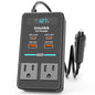 300W Car Power Inverter 12V to 110V Car Outlet Adapter | 65W USB-C Fast Charging for Laptops, LED Display.