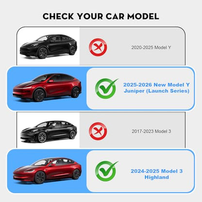 Under Screen Storage Organizer for 2026 New Model Y Juniper,[Retractable & Tool-Free] Under Screen Storage Box with Behind Screen Tissue Holder Compatible with Tesla 2025-2026 Model Y Juniper - size: 2025-2026 Model Y Juniper & 2024-2025 Model 3