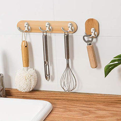 IBosins 16 Pack Heavy Duty Double Prong Coat Hooks Wall Mounted with 32 Screws Retro Double Hooks Utility Hooks for Coat, Scarf, Bag, Towel, Key, Cap, Cup, Hat(Silvery) - color: 16 Pcs Silvery
