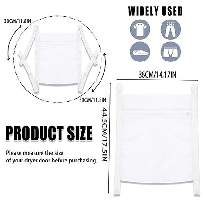Laundry Bags,Sneaker Wash & Dry Net Bag for Dryer Sneaker Laundry Bags Large HoneyComber Mesh Bags with Zipper and Strap for Shoes Sneaker Washing Mesh Net for Most Dryers Door 15.7" Large
