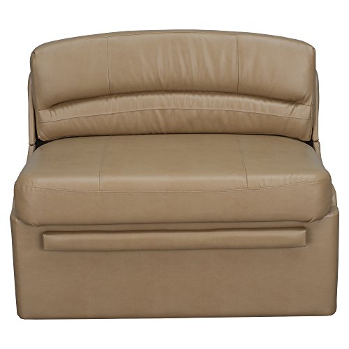 RecPro Charles 44" RV Dinette Booth with Storage | Converts to Bed with Memory Foam (Toffee, 1) - color: Toffee