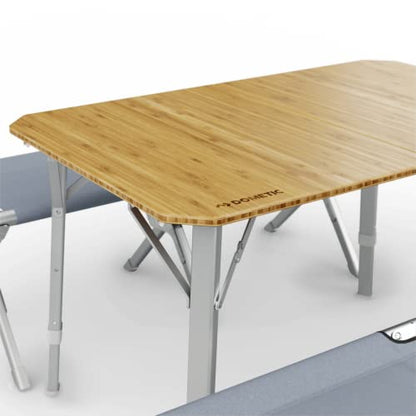 Dometic GO Compact Camp Table - Bamboo Table with Adjustable Height - Foldable and Portable | Carrying Case Sold Separately