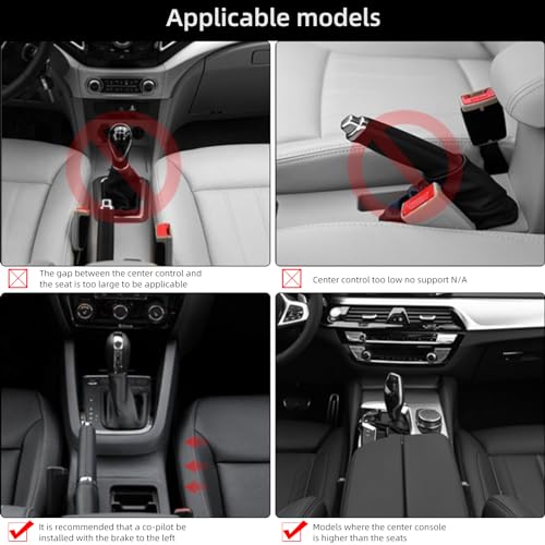 Rupse Universal Car Armrest Storage Box with Cup Holder, Adjustable Wrist Support, Center Console Organizer for Most Cars (Black Red Line) - style: Black red line