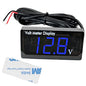 MEETOOT LED Digital Display Voltmeter Blue DC 12V Waterproof LED Digital Display Voltmeter for Car Battery Voltage Monitor