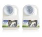 Lixit® Water Boy Portable Travel Dog Bowl - 3 Quart Spill Free Self Filling Pet Water Bowl - Made in USA (White, 2 Pack) - size: 3 Quart Pack of 2
