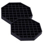 Drip Trays 6" Coffee Countertop Octagon Drip Tray Black Plastic Coffee Drip Tray With Honeycomb Grid, Pack of 2 (2 Pcs 6")