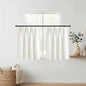 Lino Rosa White Bathroom Window Curtain, Pinch Pleated Laundry Room Curtains for Windows, 24" W x 20" L - color: White, size: 24"W x 20"L (Pack of 1)
