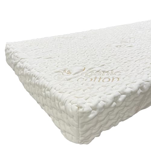 FoamRush 8" x 37" x 83" Cot, Hospital Bed, Gel Memory Foam RV Cushion Replacement with Cotton Cover, Medium Firm, Comfort, Pressure Relief, Made in USA, Travel Camper Trailer Truck - color: Gel Foam + Mattress Cover, size: 8" x 37" x 83"