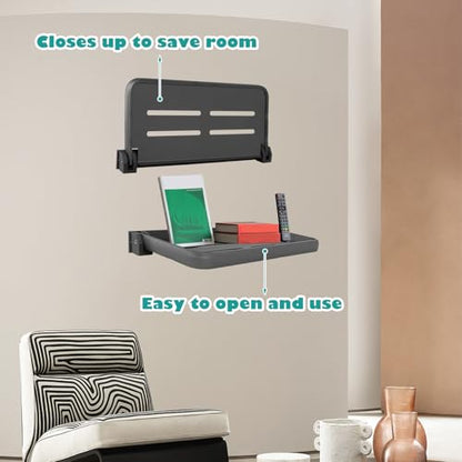4 Pcs RV Aluminum Fold-Down Wall Shelf Foldable Wall-Mounted Hidden Shelf Compact RV Furniture Parts Hardware for Inside Camper Storage