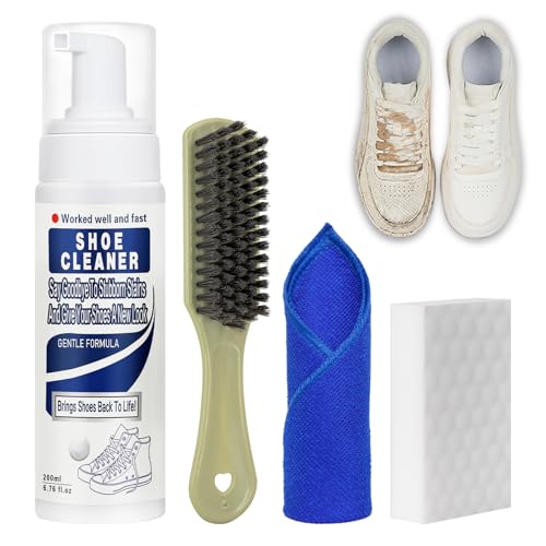 Shoe Cleaner,White Shoe Cleaner Kit,Sneaker Cleaner,Suede Shoe Cleaner,Shoe Cleaning Kit for Leather Shoes,Tennis Shoe - style: Shoe Cleaner