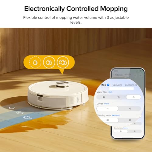 roborock Q7 M5+ Robot Vacuum and Mop, Upgraded from Q5 Max+, Up to 7-9 Weeks Self-Empty, 10000Pa Suction, Dual Anti-Tangle System for Pet Hair & Carpet, PreciSense LiDAR Navigation, App Control, White - color: White