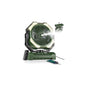 Misting Fan, Portable Camping Fans with 9oz Water Tank, 24000mAh Rechargeable Fan with 4 Speed, Battery Powered Fans with 120H Cooling, Last 5H Mist, 2 Mist Modes, Light, Outsides/Summer Essential - color: Army Green