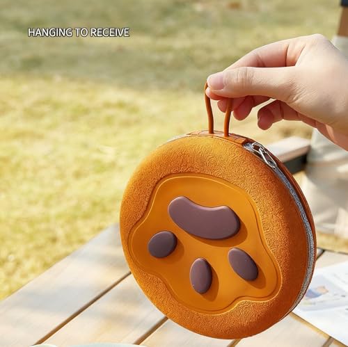 Collapsible Dog Bowls,2-in-1 Pet Bowls with Zipper Carrying Case and Carabiner Clip for Traveling Hiking Camping Walking,Brown - color: Brown