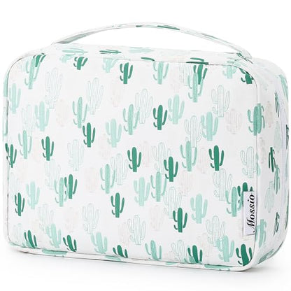 Mossio Hanging Toiletry Bag with Sturdy Hook - Large Portable Cosmetic Makeup Travel Organizer for Men & Women - color: Cactus