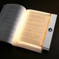 Book Light, Rechargeable Clear LED Flat Reading Light for Reading in Bed at Night with 3 Colors & Timer, Dimmable Full Page Panel Plate Lamp, Bookish Gifts for Readers Kids Women Men (White) - color: White