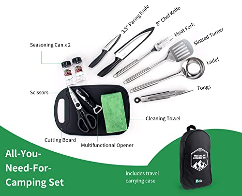 Pak Camping Cookware, Camp Kitchen, Camp Cookware, Camping Utensils Set, Camping Kitchen Set, Camping Cooking Set, Camping Cooking Utensils, Camping Cookware Set, Camping Accessories Cooking, RV Camp - style: Essentials Kit