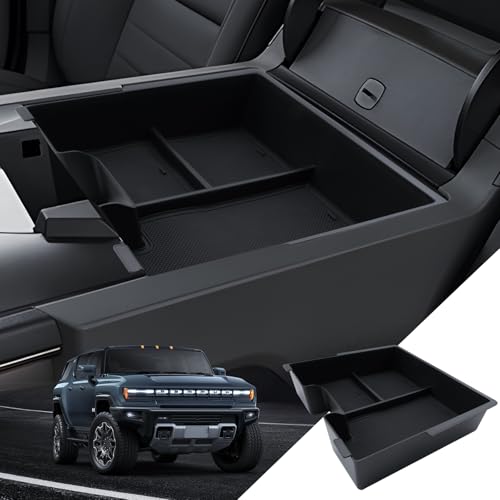 for Model 3 Center Console Organizer Armrest Tray Middle Storage Box Insert Container Durable ABS Plastic Accessories 2024 2025 - size: for 2022-2026 Hummer EV