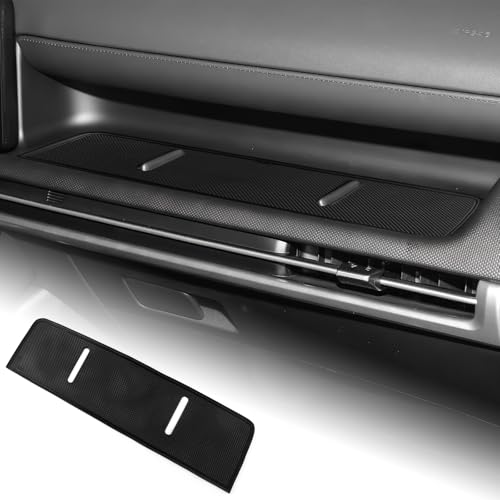 Dashboard Slot Mats for Hyundai Tucson 2025 Passenger Side Storage Pad Anti-Slip Center Console Organizer Liner Interior Accessories (Black) - color: Black