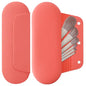 AGIKET Silicone Makeup Brush Holder Travel Cosmetic Bag：Soft Portable Cosmetic Face Brushes Holder with Upgrade Anti-Fall Out Magnetic Closure, Large Travel Makeup Brush Case - Guava - color: Guava, style: Brush Holder