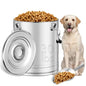 Stainless Steel Dog Food Storage Container,30LB/35LB Airtight Dog Food Storage Container with Lid to Keep Fresh,Easy Clean Large Pet Food Storage Container with Scoop for Cat Food,Chicken Feed,Rice - size: 30 LBS