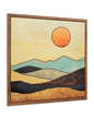Putuo Decor Boho Wooden Wall Decor, Mountain Sun Moon Western Decor Nature Wilderness Wall Art, Rustic Cabin Decor Adventure Farmhouse Wall Decor for Living Room Bedroom (Sun)