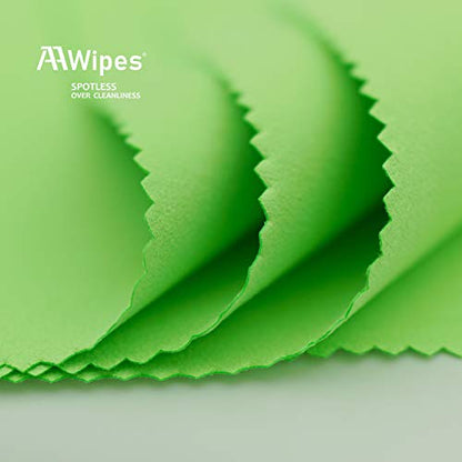 AAwipes Piano Cleaning Cloths Microfiber (3-Pack 12"x12") Plush Polishing Cloths for Musical Instruments Premium Cleaning Cloths for Guitar Violin Clarinet Trumpet Sax Universal (HCIS-1212-G-3) - color: Green 3PCS