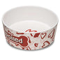 Loving Pets Dolce Moderno Ceramic Look Dog Bowl – Modern Melamine Dog Food Bowl & Dog Water Bowl – Durable, Non-Slip Pet Dish for Small & Medium Dogs – Dishwasher Safe Dog Bowl (Large, 47 oz) - color: Spoiled, size: Large